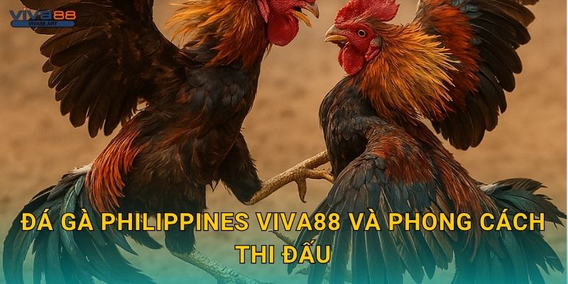 Đá gà Philippines Viva88 và phong cách thi đấu